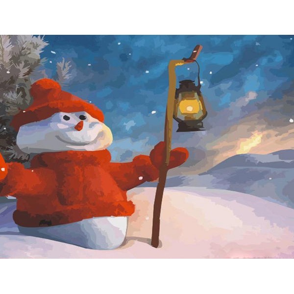Snowman & Lantern Painting Kit