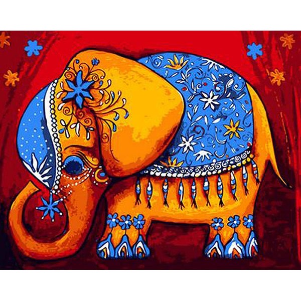 Floral Elephant DIY Painting Kit