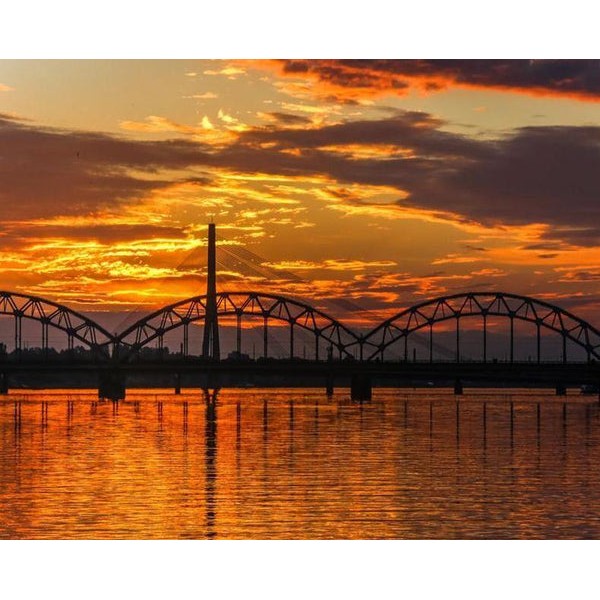Arch Bridge & Sunset View