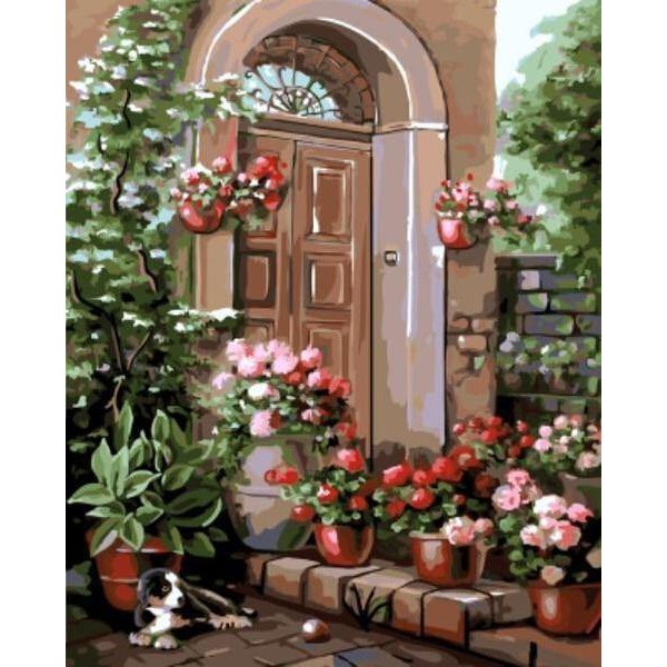 Floral Entrance - Paint by Numbers