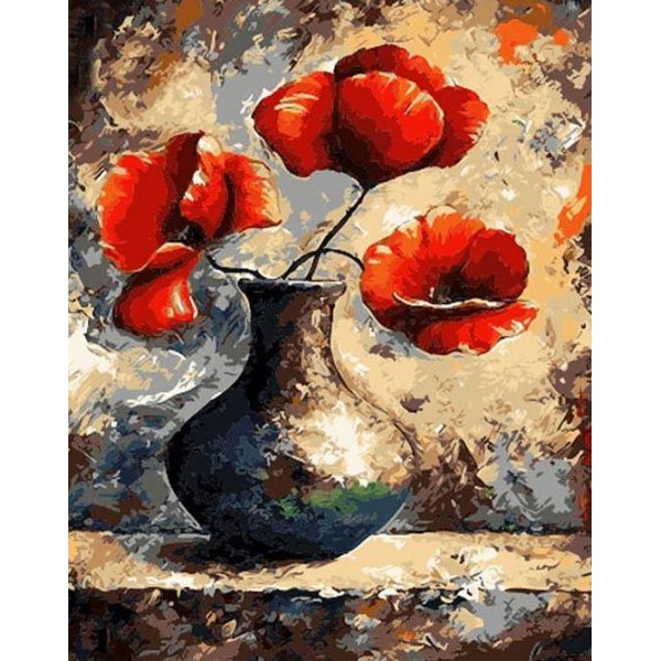 Red Poppies Still Life Painting