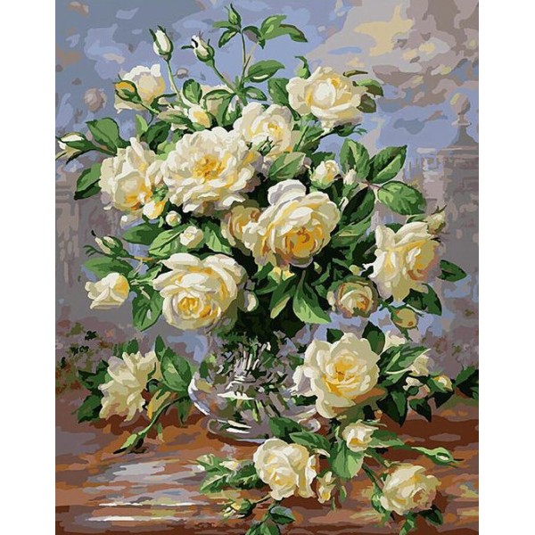 Vase full of Yellow Roses