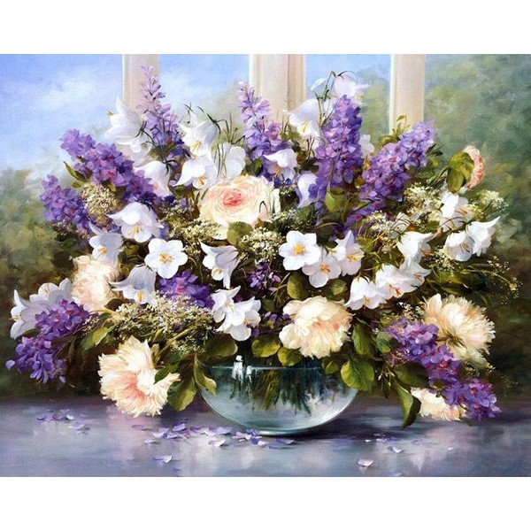 Pretty Flowers in Glass Vase