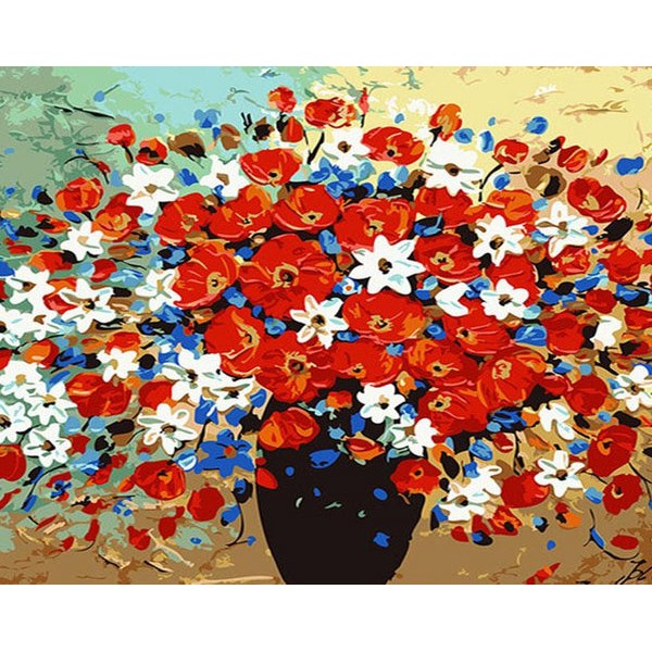 Red, White & Blue Flowers