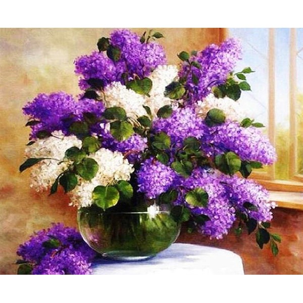 Lilac Bouquet in Vase