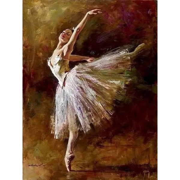Elegant Dancer Paint by Numbers