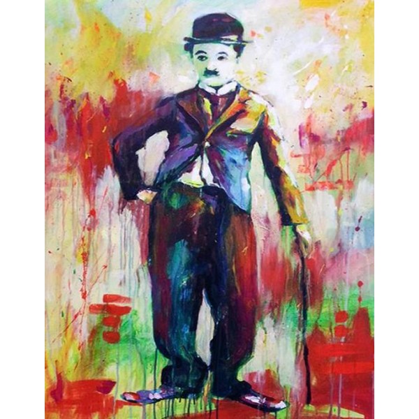 Charlie Chaplin Paint by Numbers Kit