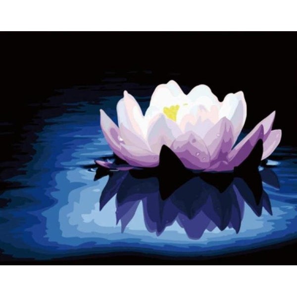 Lotus Acrylic Painting