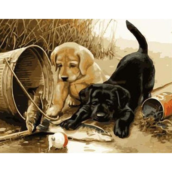 Dogs & Fish Painting Kit