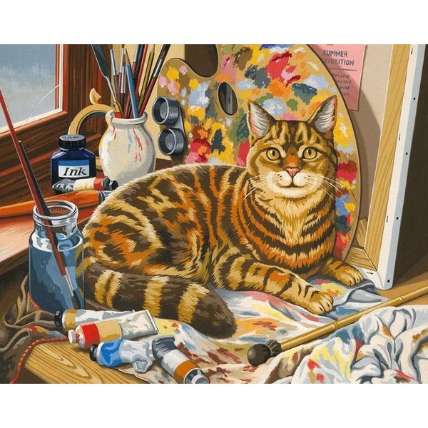 Paint by Numbers Cat - Reeves