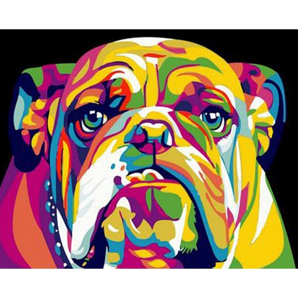 Colorful Bulldog Painting Kit