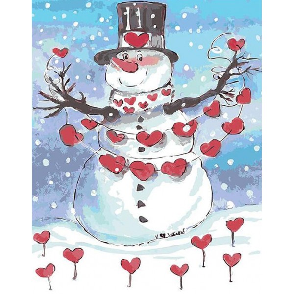 Valentine Snowman