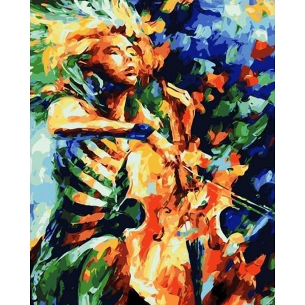 A Colorful Violinist - Leonid Afremov