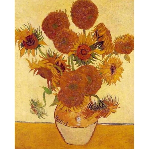 Vase with Fifteen Sunflowers - Van Gogh