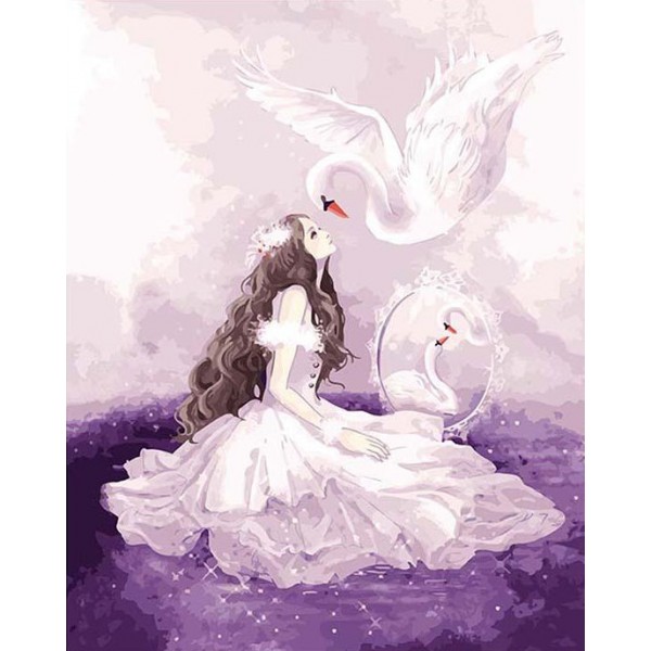 Swan & Girl Fantasy Painting Kit