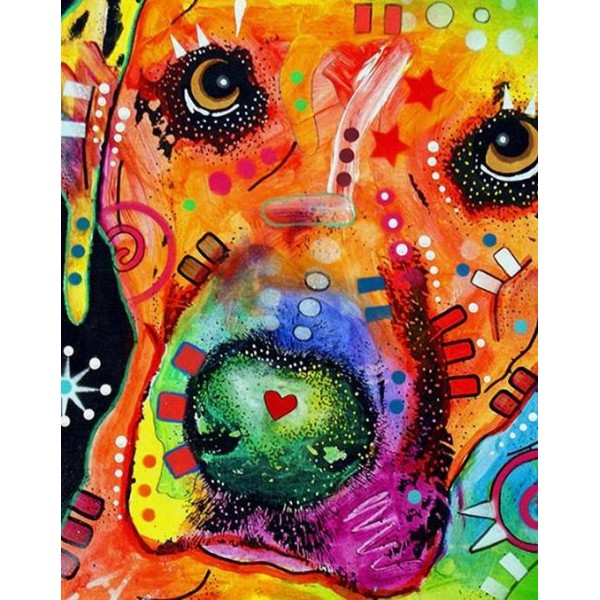 Psychedelic Dog Face Painting Kit