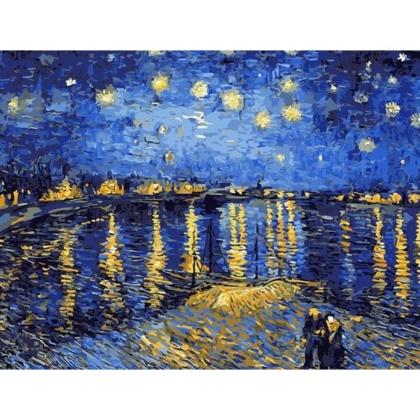 Starry Night Sky Rhone River - Van Gogh