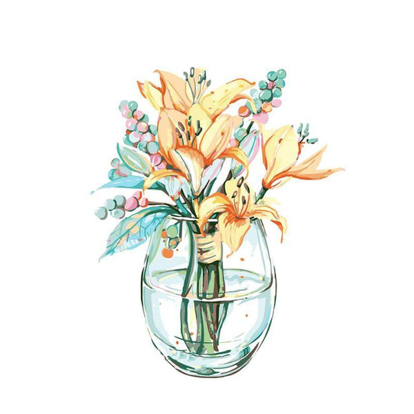 Flower Glass DIY Painting Kit
