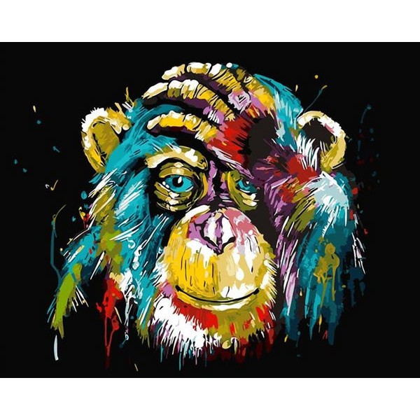 Colorful Chimpanzee Art Kit
