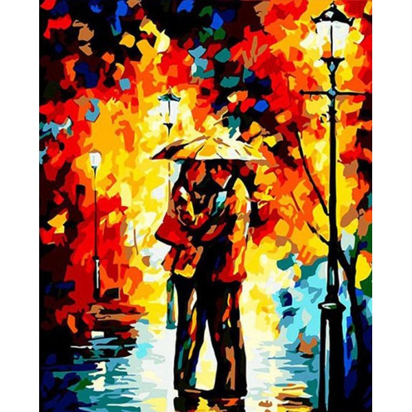 Couple Under Umbrella - Leonid Afremov