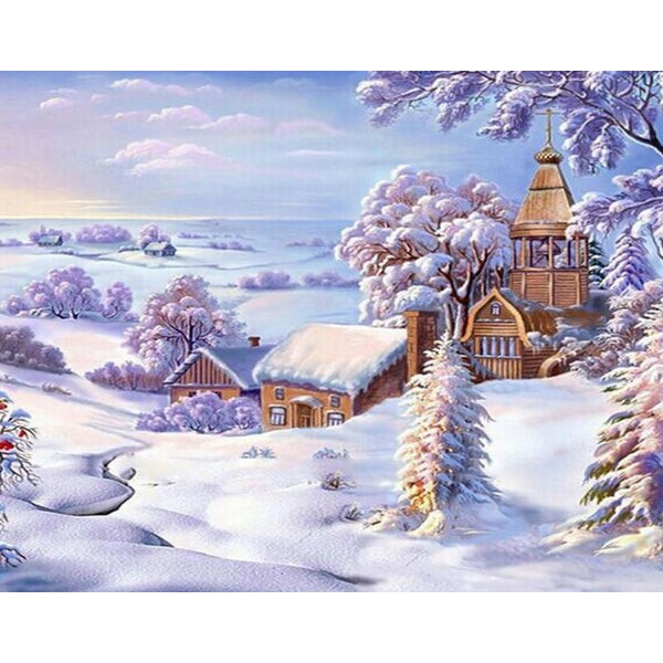 Christmas Snow Landscape Painting Kit