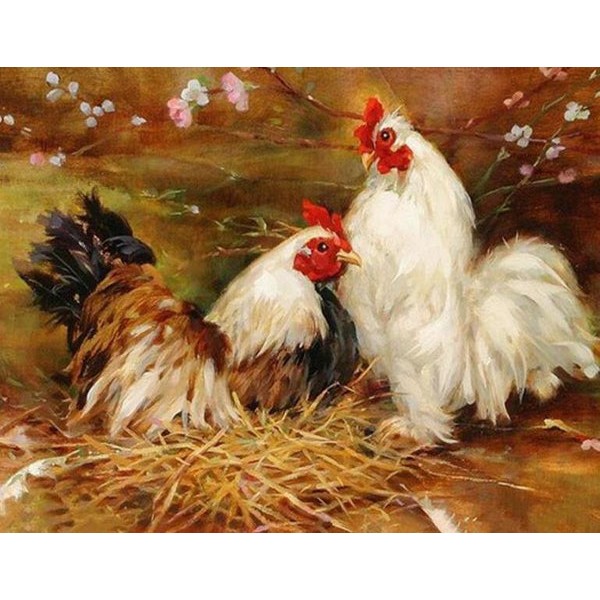 Roosters Painting Kit