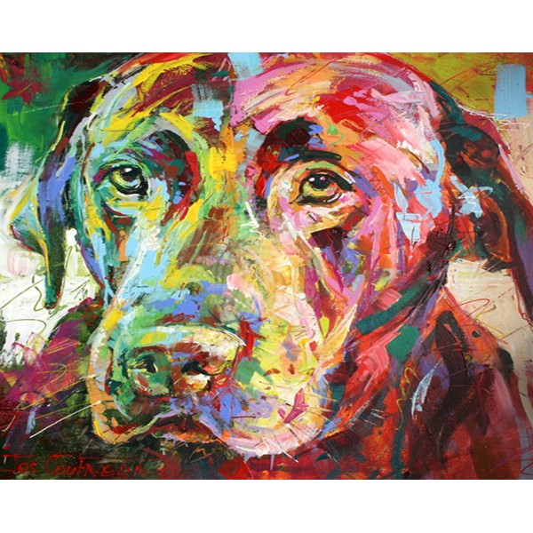 Labrador Colorful Painting
