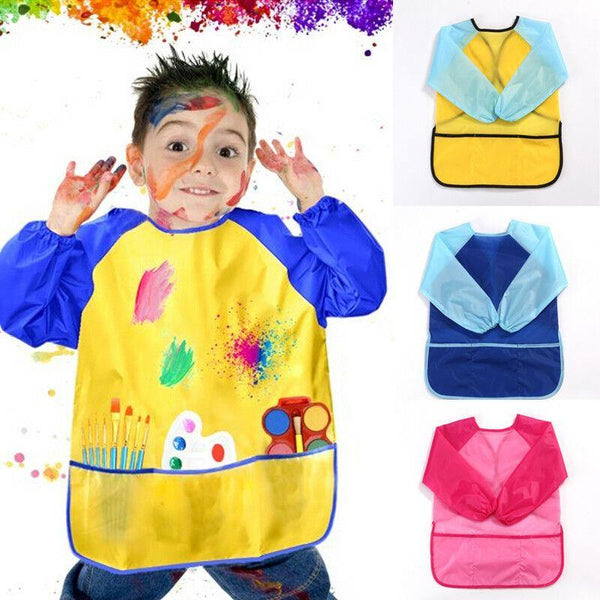 1 Piece Waterproof Kids Apron For Painting
