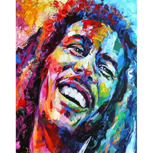 Bob Marley Colorful Portrait