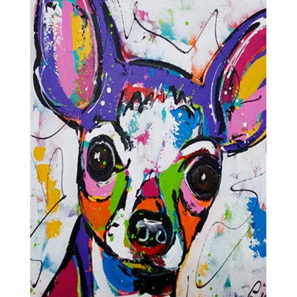 Chihuahua Dog Colorful Painting