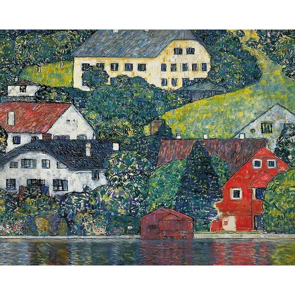 Houses at Unterach on the Attersee - Gustav Klimt