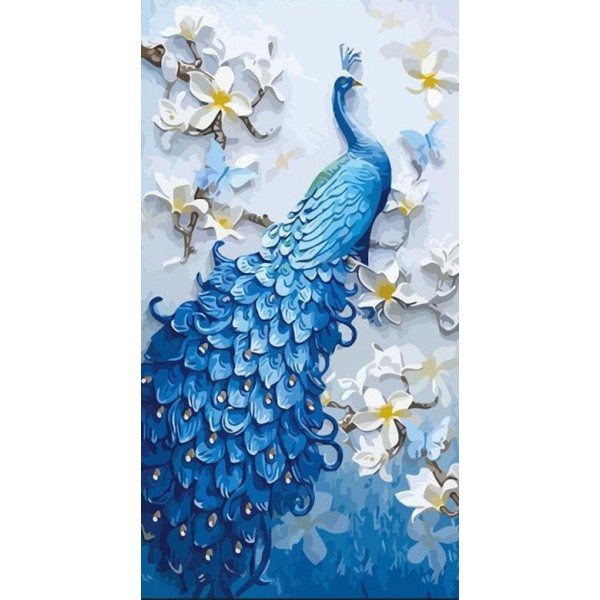 Stunning Peacock DIY Painting