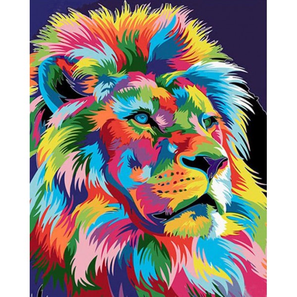 Rainbow Lion Face DIY Painting Kit